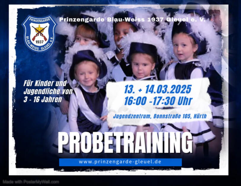 Probetraining der Prinzengarde Gleuel Probetraining der Prinzengarde Gleuel
